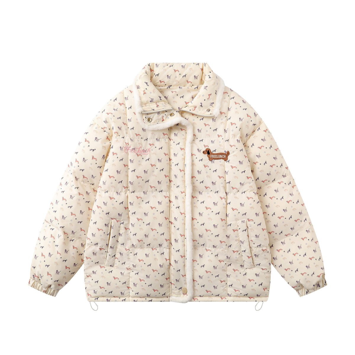 Retro floral embroidered patchwork cotton jacket