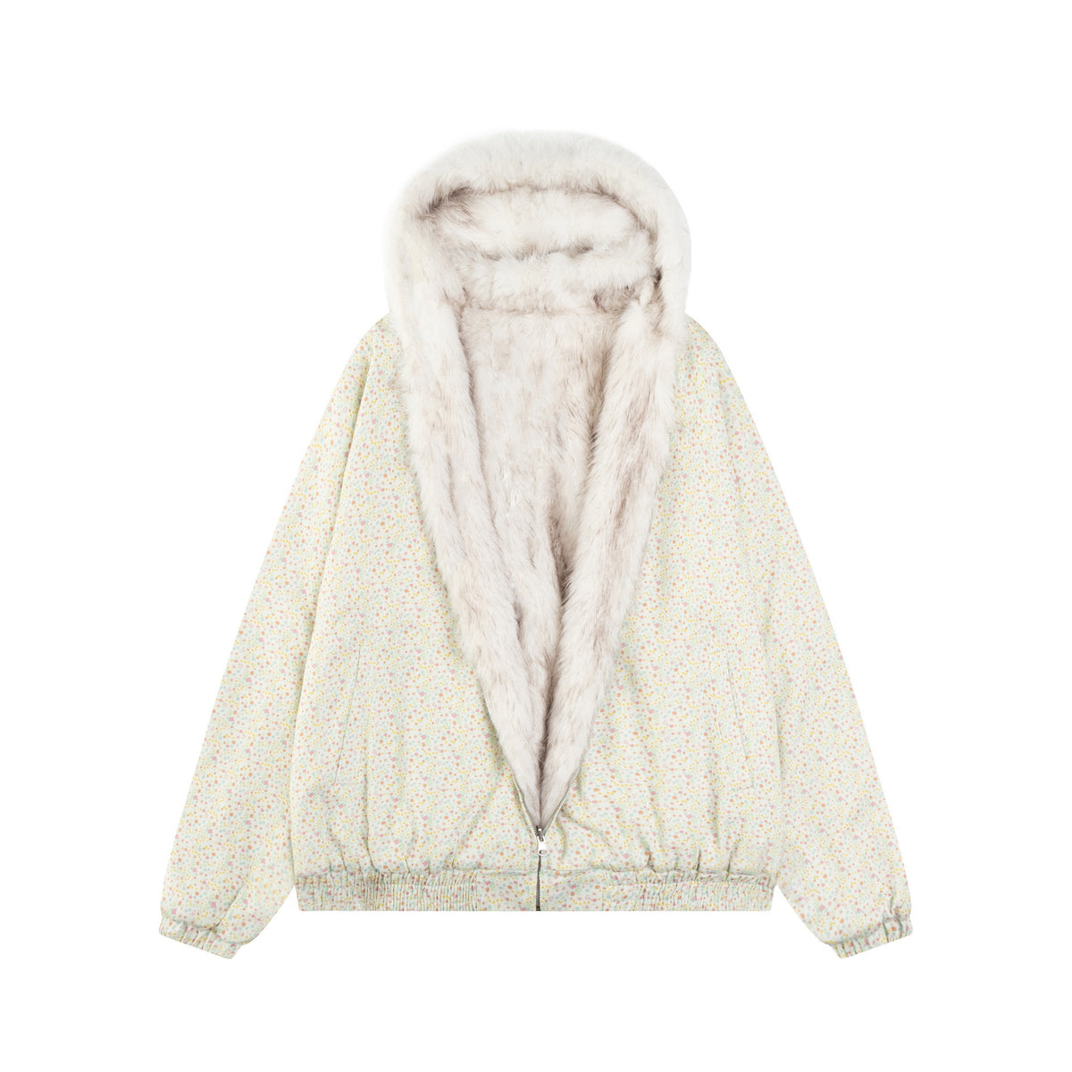 Retro thickened hooded cotton jacket