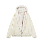 Retro thickened hooded cotton jacket