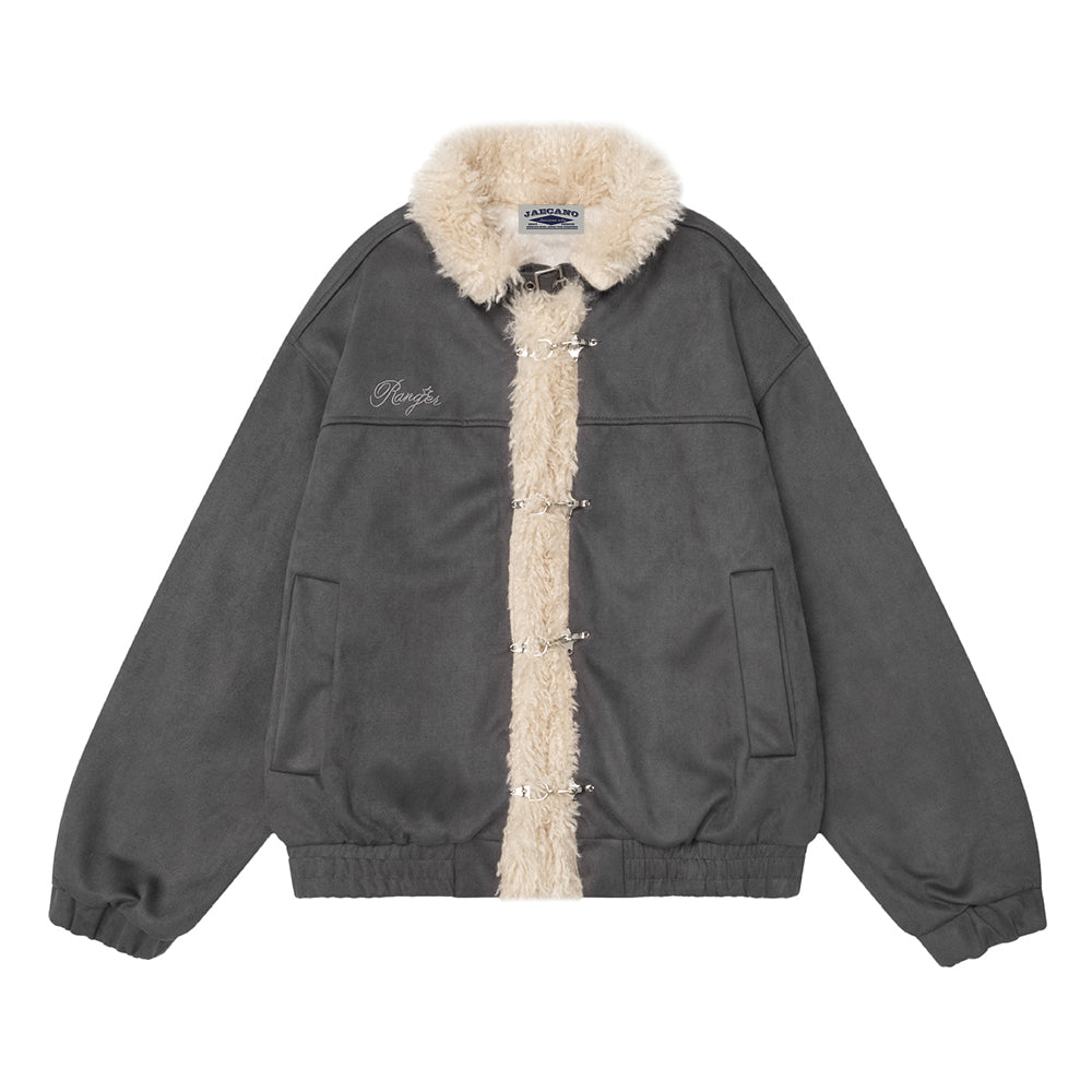 Retro patchwork cotton jacket