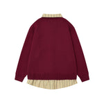 Faux two-piece knitwear