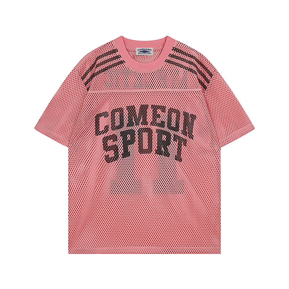 레터 프린트 반팔