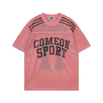 레터 프린트 반팔