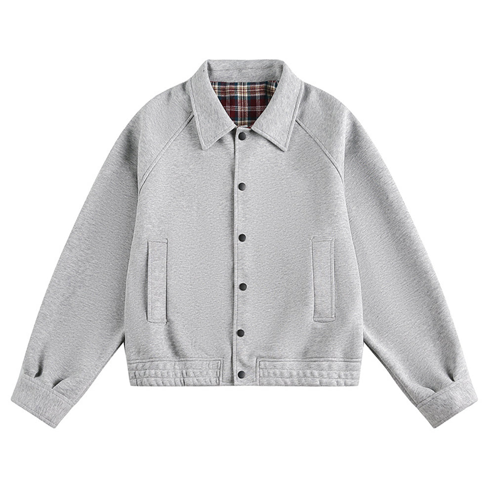 Solid color short coat