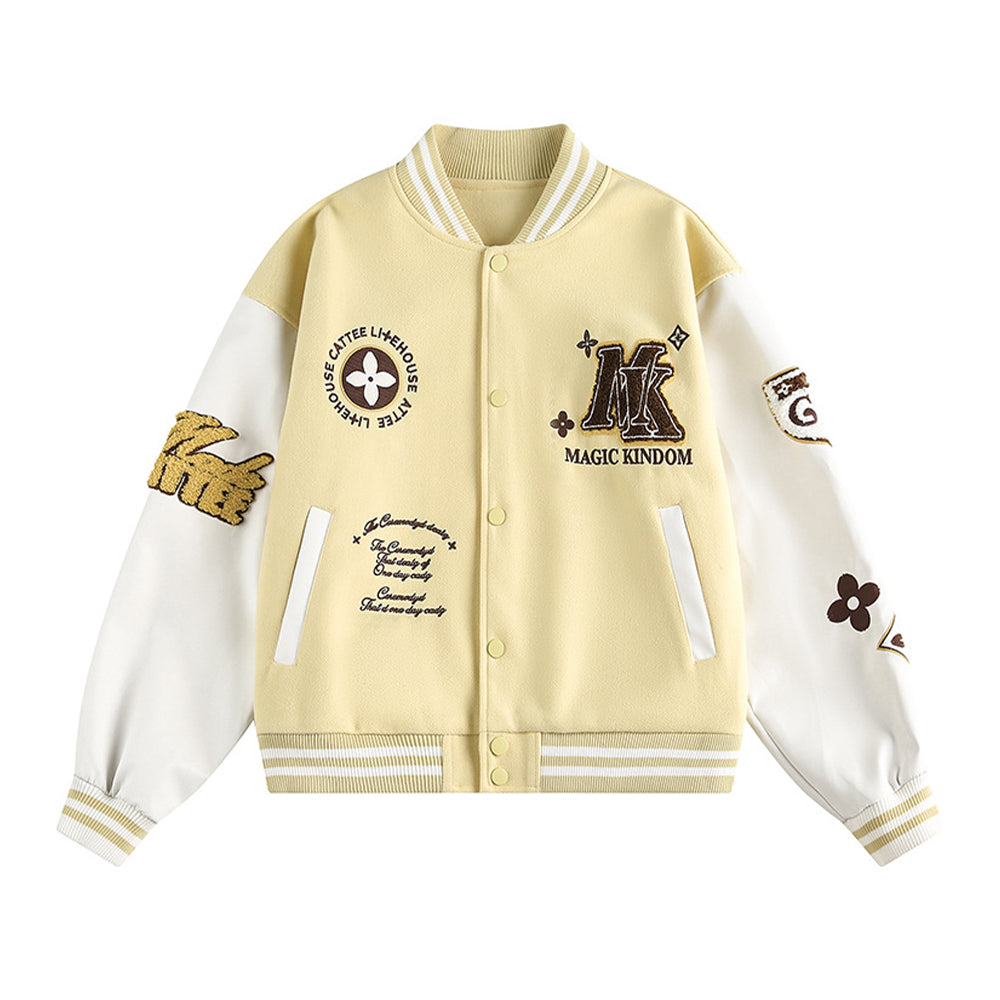 embroidered baseball jacket