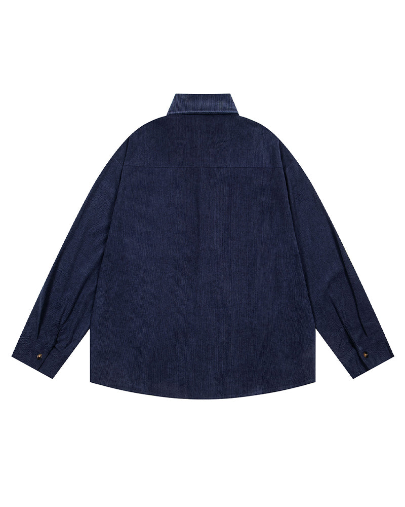 Corduroy Casual Long-Sleeved Shirt