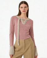 줄무늬 긴팔 셔츠