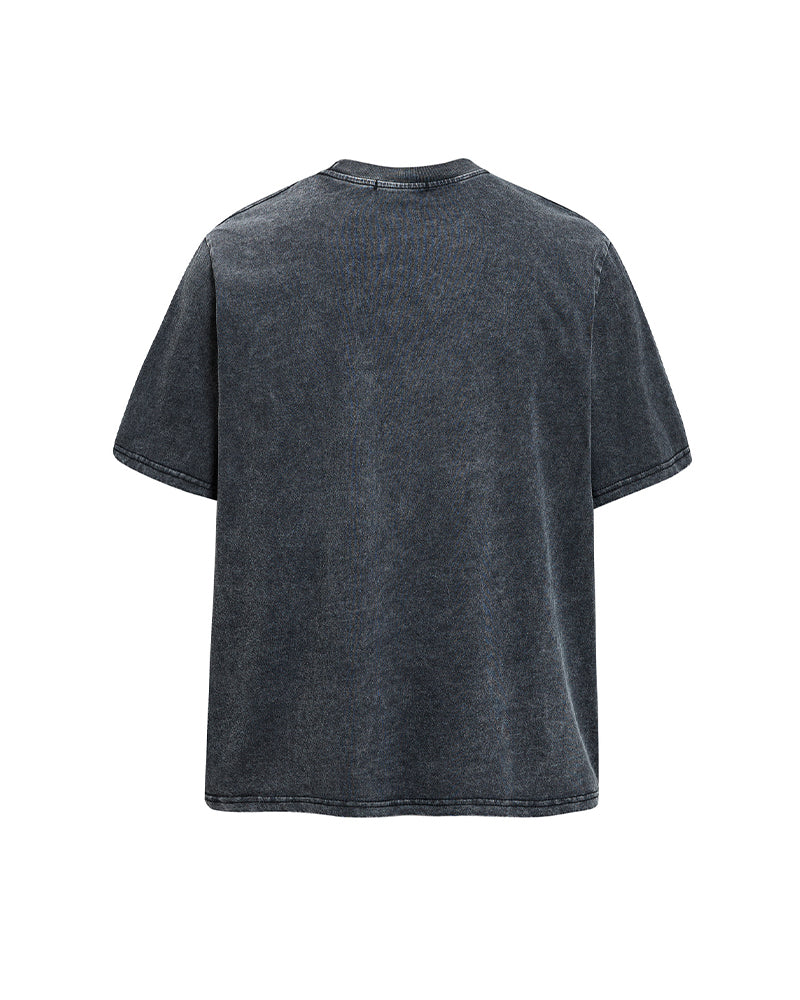Retro casual short-sleeved shirt