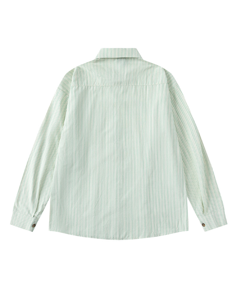 vintage striped long sleeve shirt