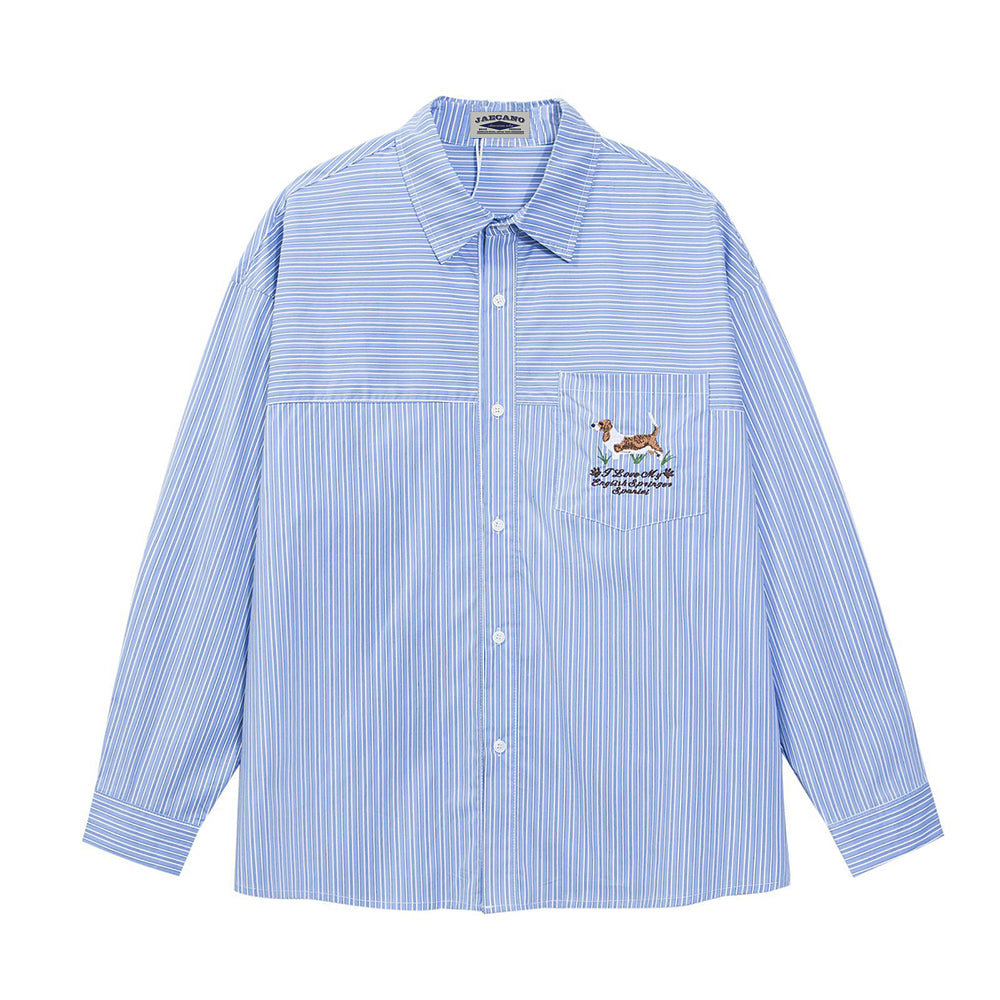 復古可愛小狗襯衫