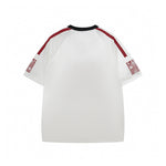 레트로 레터 프린트 반소매