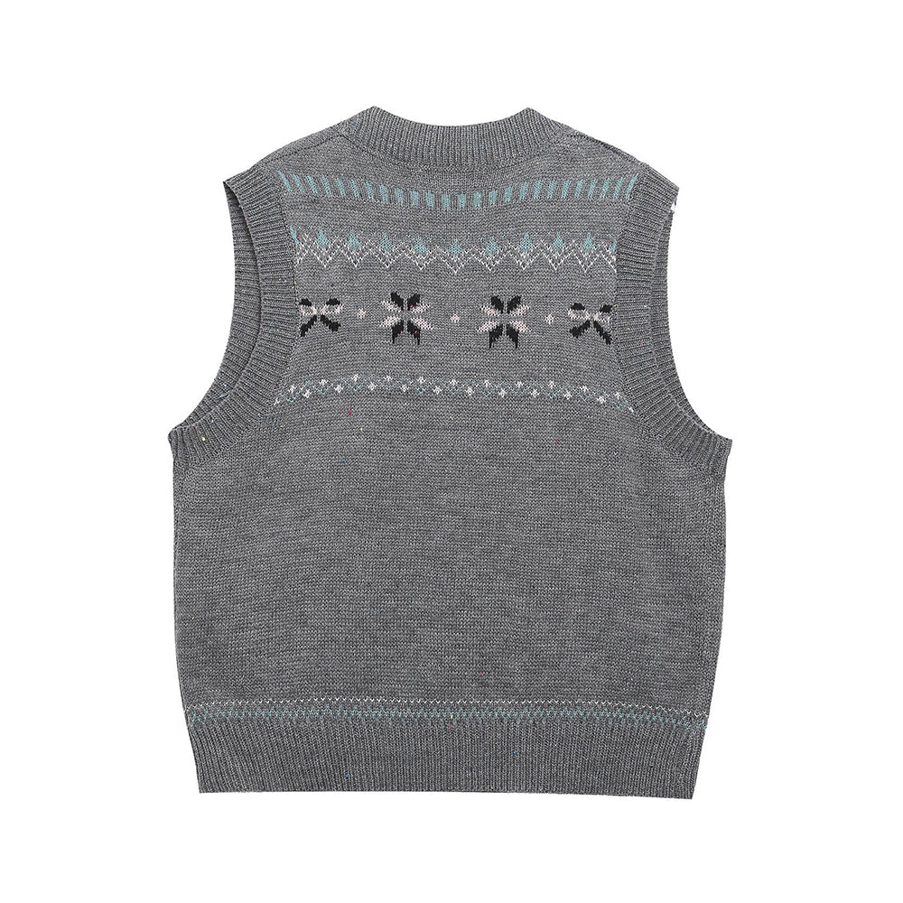 빈티지 니트 조끼