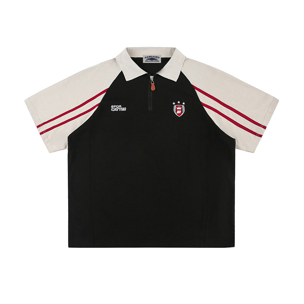 컬러블록 폴로 반팔