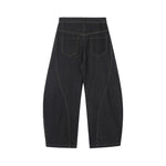 復古簡約水洗牛仔褲