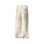 復古寬鬆牛仔長褲