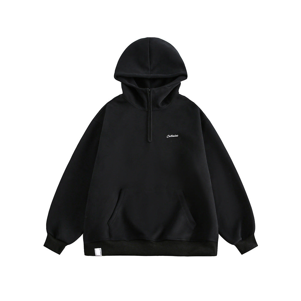 復古立領連帽外套