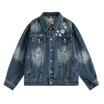 Washed denim jacket