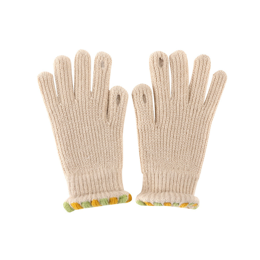 可愛加絨保暖手套