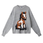 크루넥 풀오버 스웨터