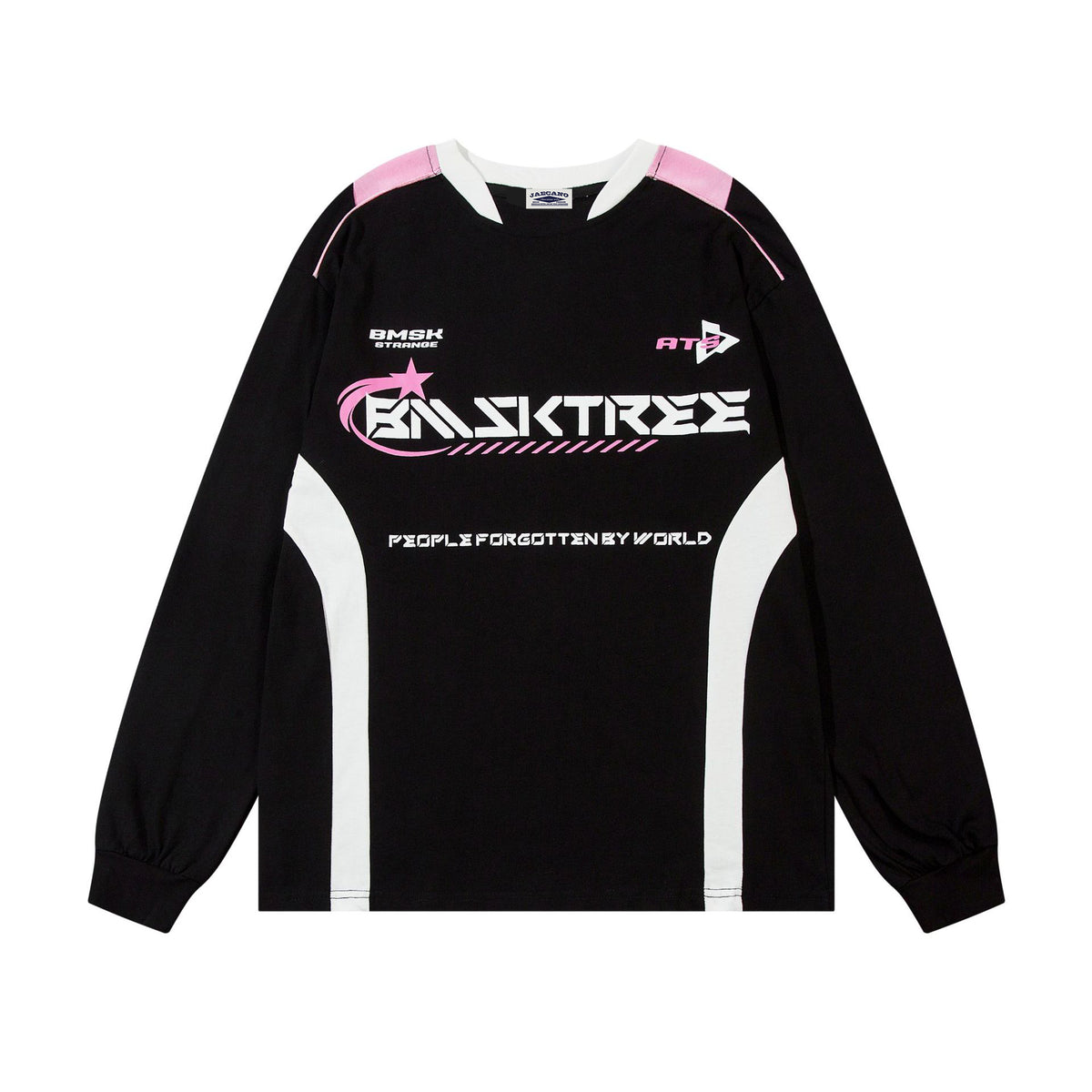 Retro contrast print long sleeves