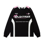 Retro contrast print long sleeves