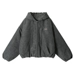 디스트레스드 후드 재킷