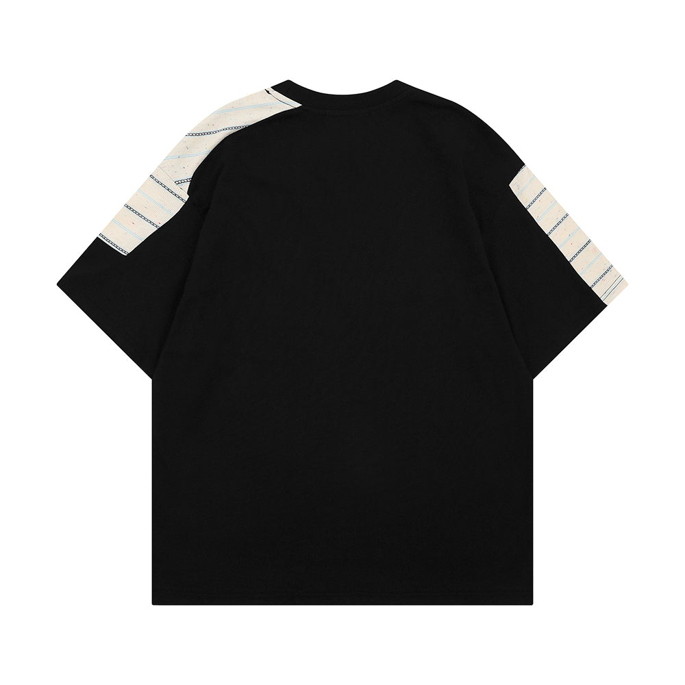 Striped short sleeves