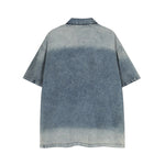 빈티지 루즈 데님 반팔