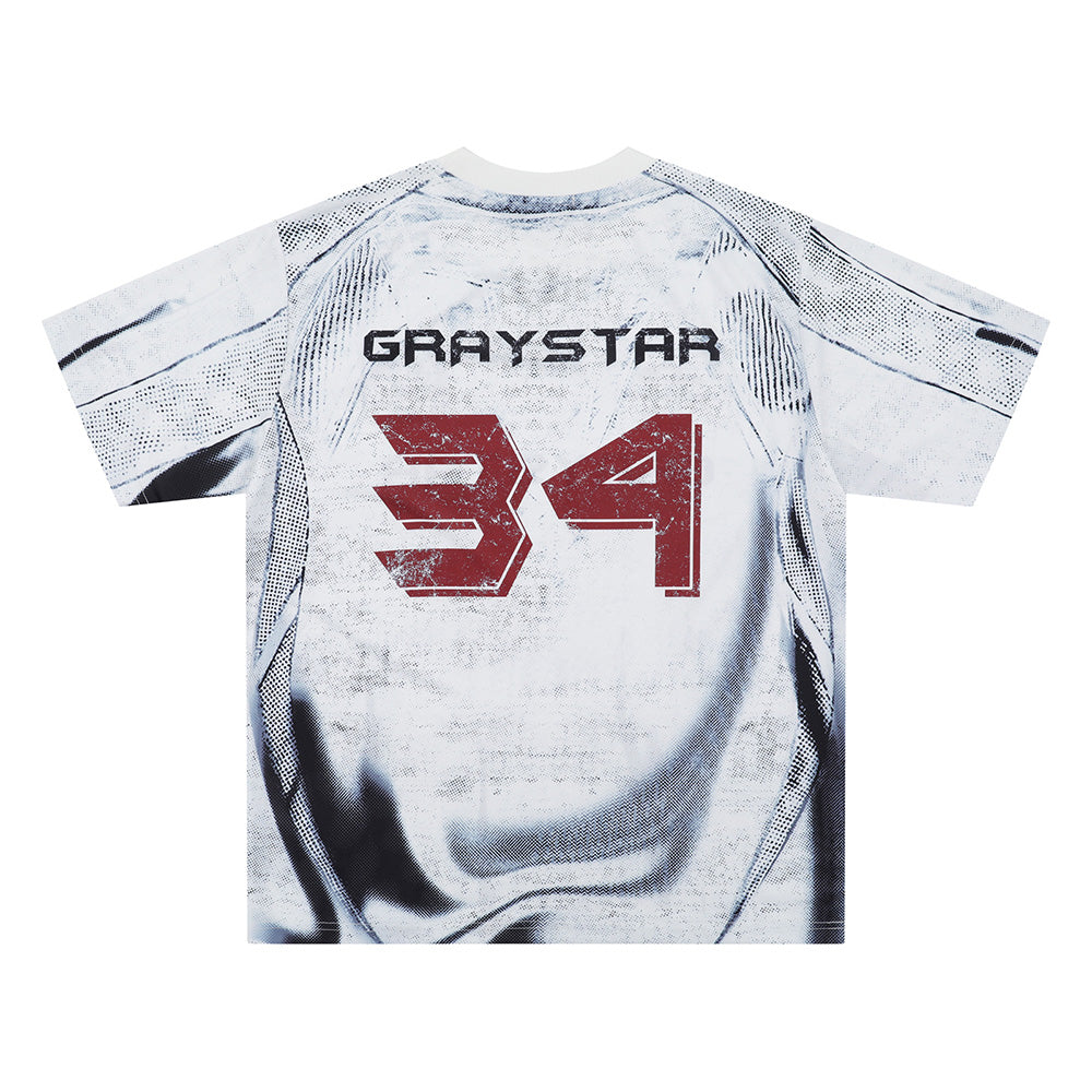 레트로 프린트 스포츠 반팔