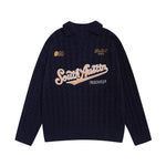 復古刺綉休閑毛衣