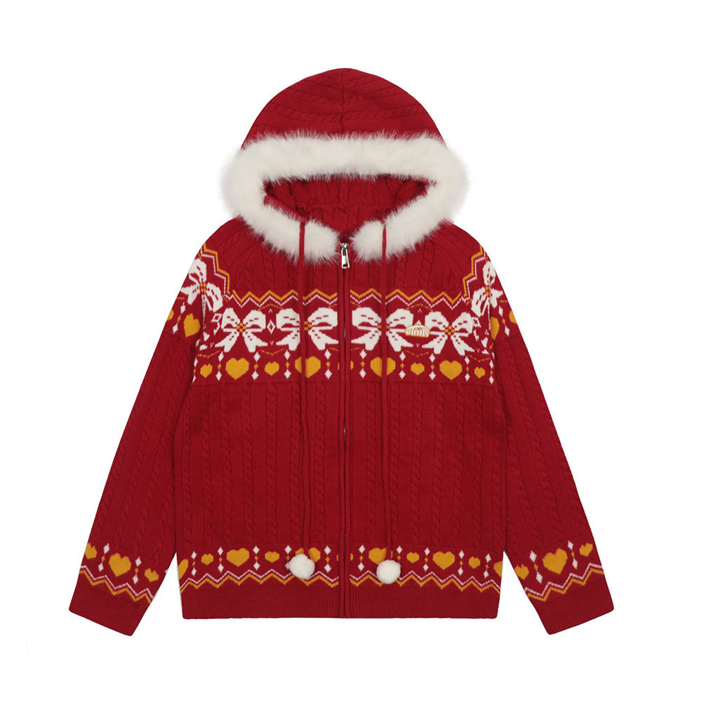 復古聖誕開衫毛衣