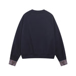 Fake two-piece spliced sweatshirt