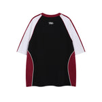 Retro patchwork short sleeves