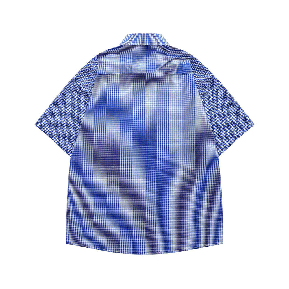 vintage plaid short sleeve shirt