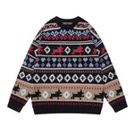 復古提花針織毛衣