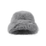 保暖純色毛絨帽