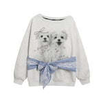 퍼피 오프숄더 긴팔 스웨트셔츠(여성용)