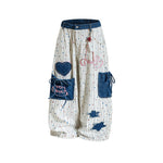 Retro striped casual pants