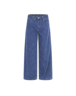 Wide-leg casual jeans