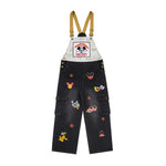 趣味卡通工裝背帶褲