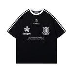 Retro crew neck short sleeves