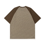 Retro contrast color cute kitten short sleeves