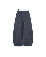 Retro contrast casual pants