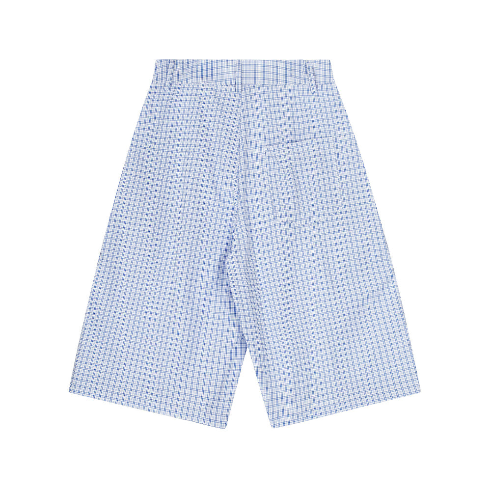 Simple plaid casual shorts