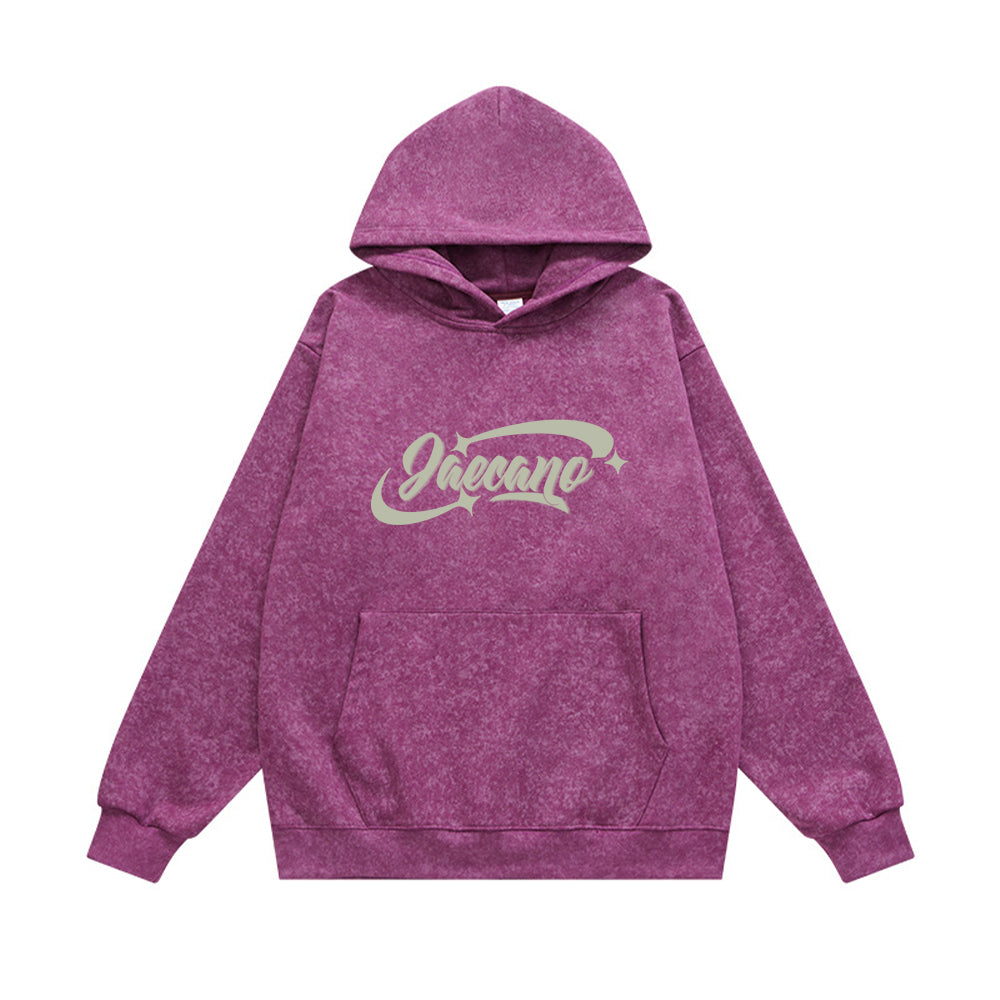 레트로 후드 스웨트셔츠