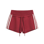 Retro Striped High Waist Shorts