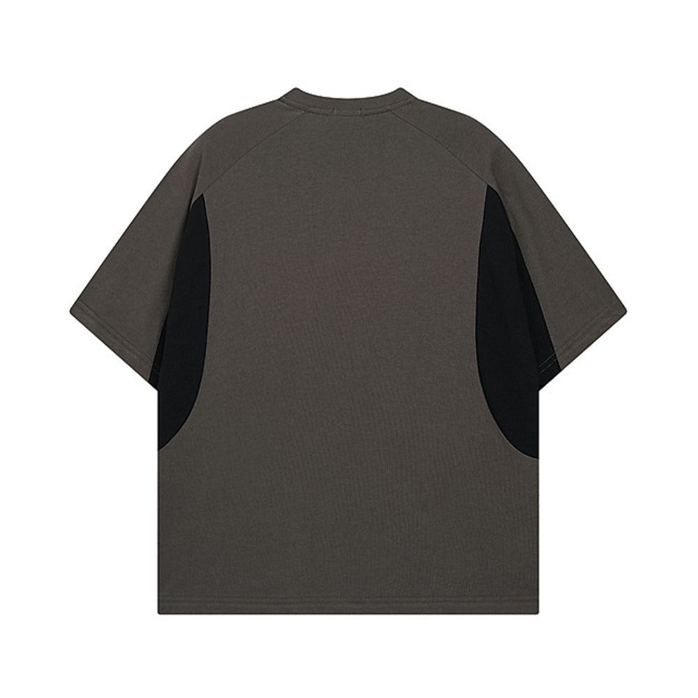 레트로 콘트라스트 반소매