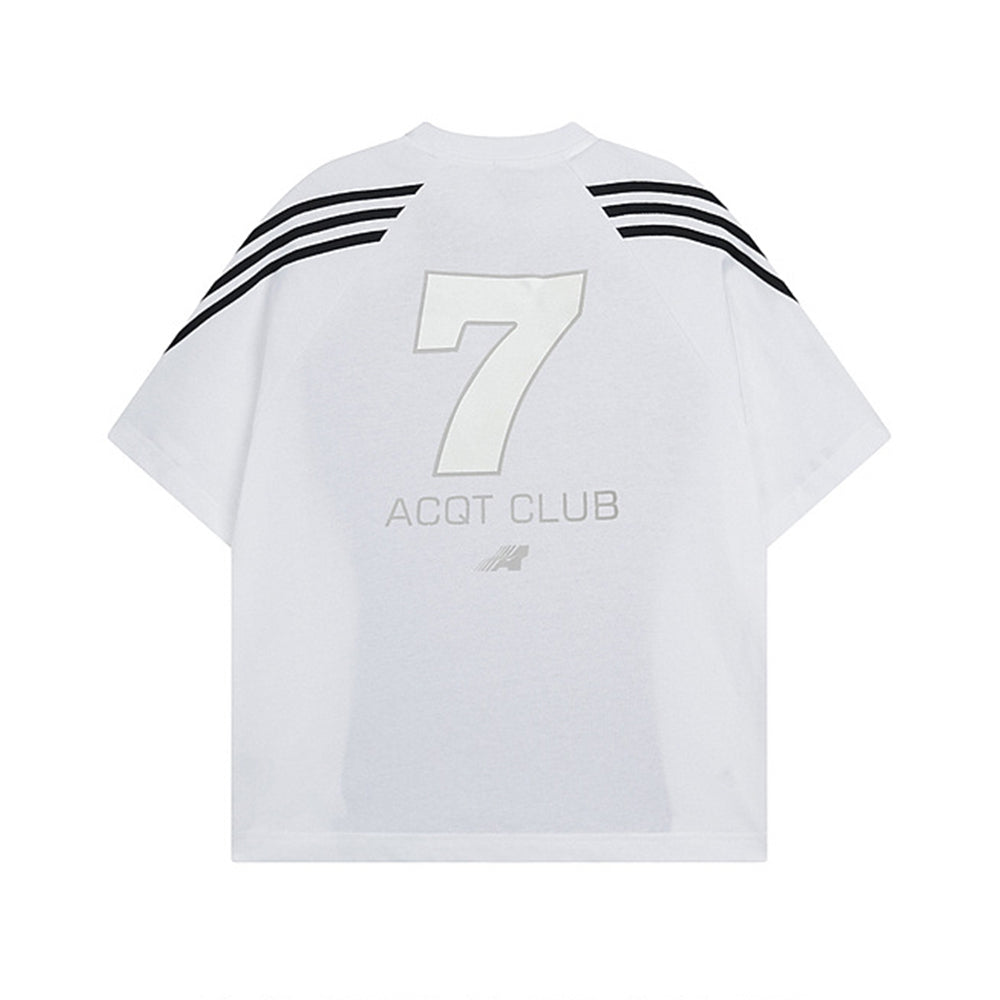 Retro striped short sleeves