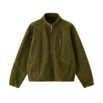 Stand Collar Zip-Up Sweatshirt Jacket