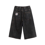 빈티지 워시드 카프리 팬츠